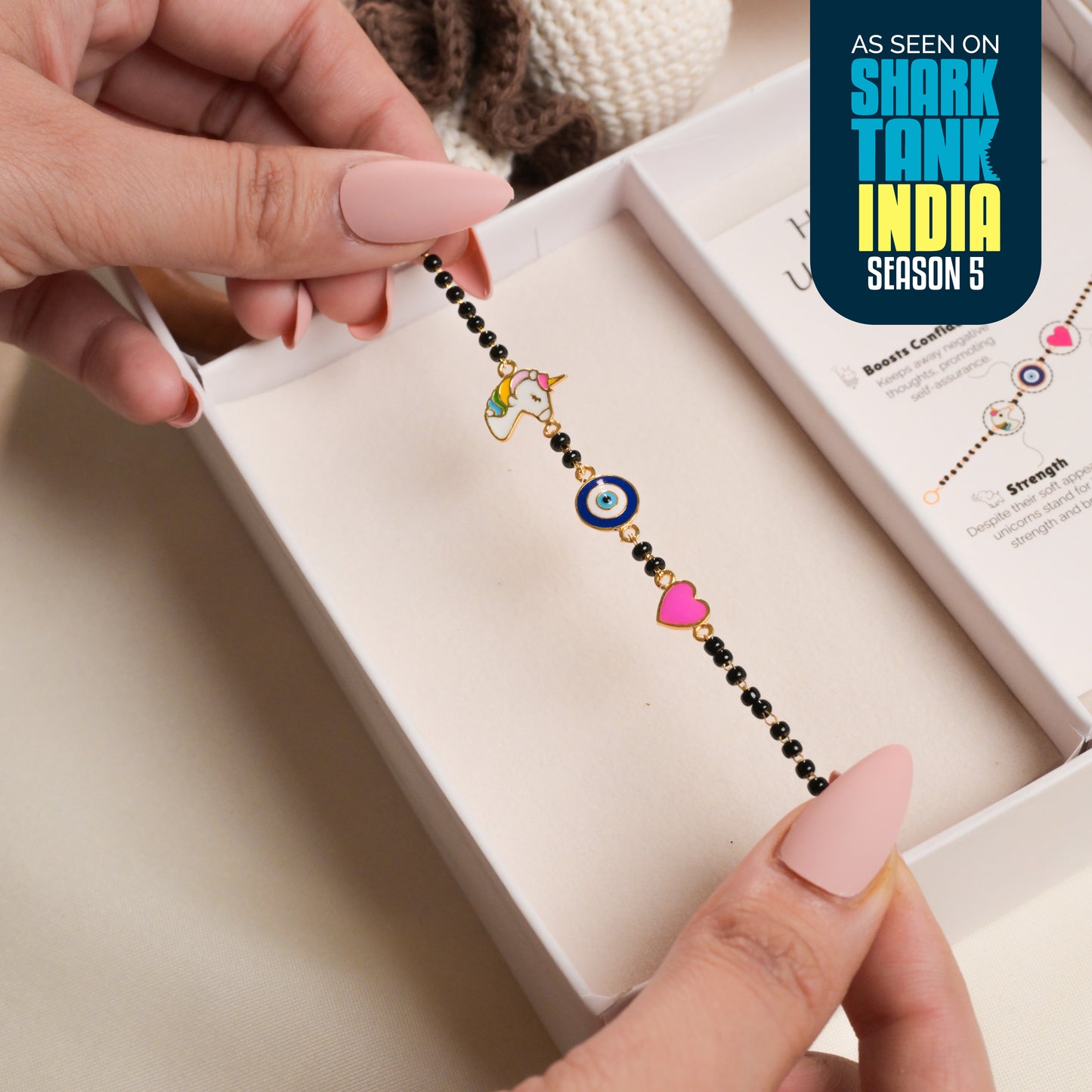 Unicorn Evil Eye Heart Silver Nazariya Gift box