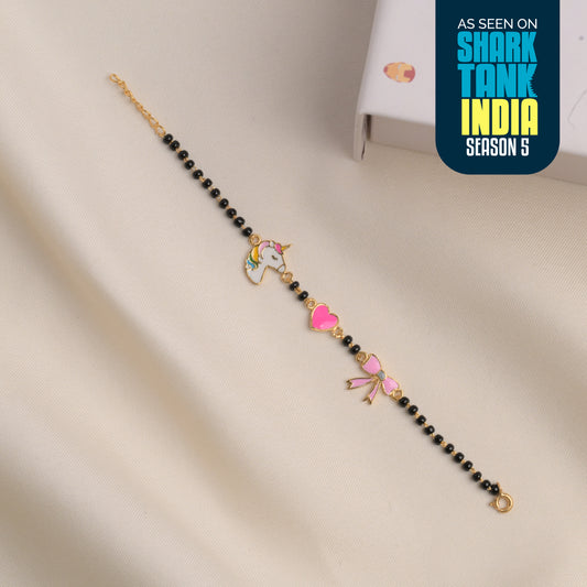 Unicorn Heart Bow Silver Nazariya Gift Box