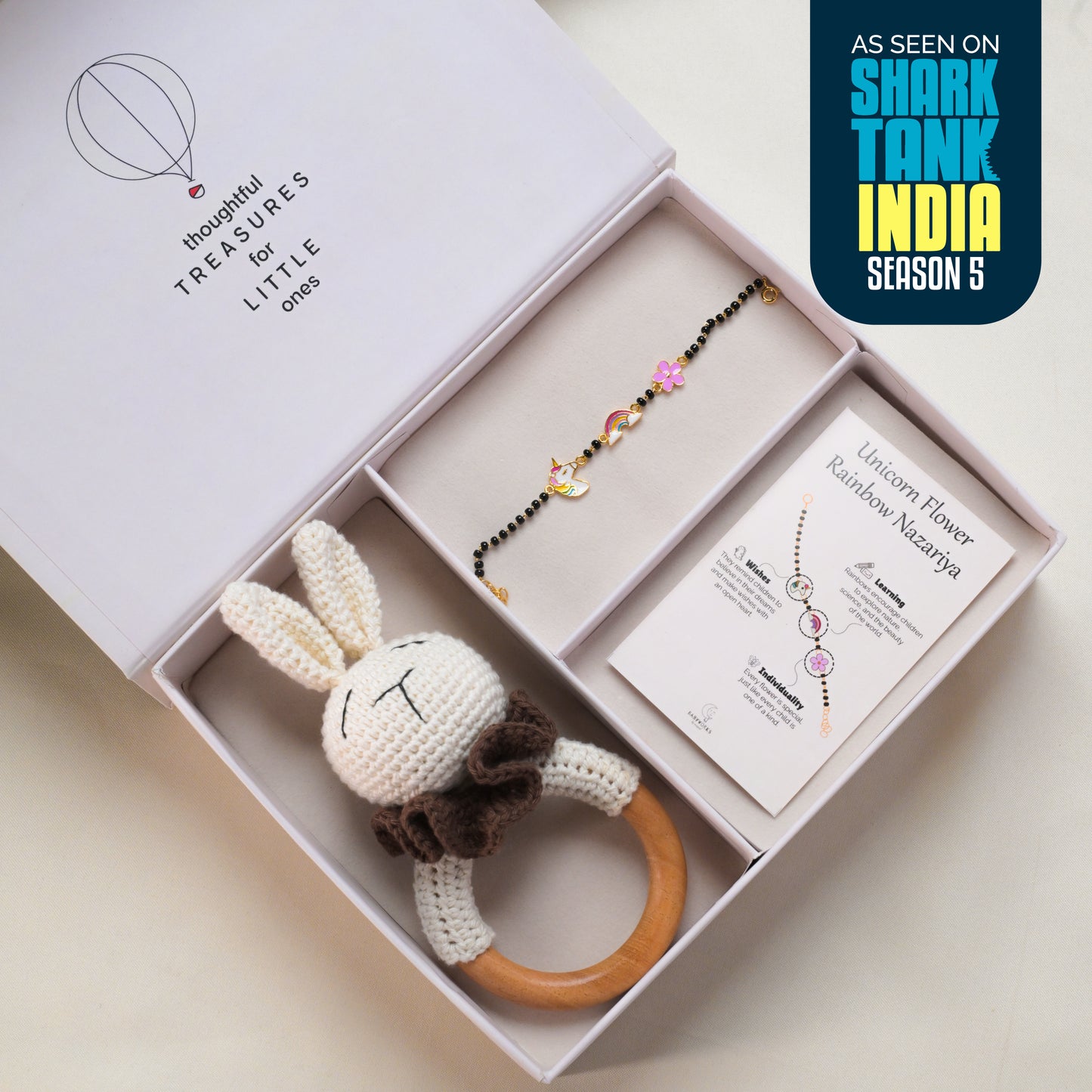 Unicorn Rainbow Flower Silver Nazariya Gift Box