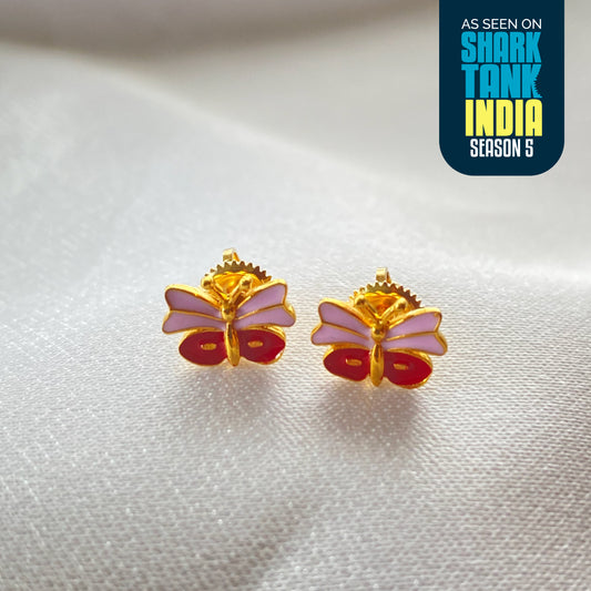 Magnificent Butterfly Silver Earrings