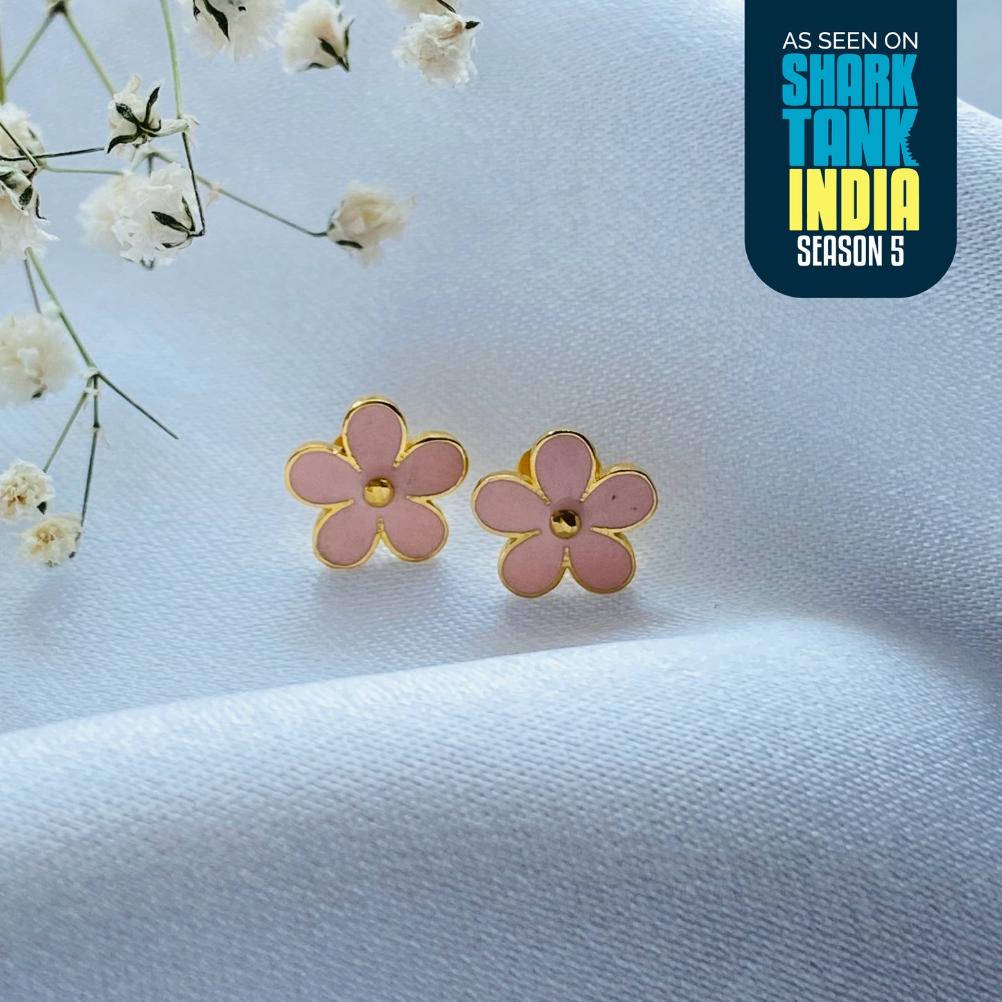 Fabulous Flower Silver Earrings