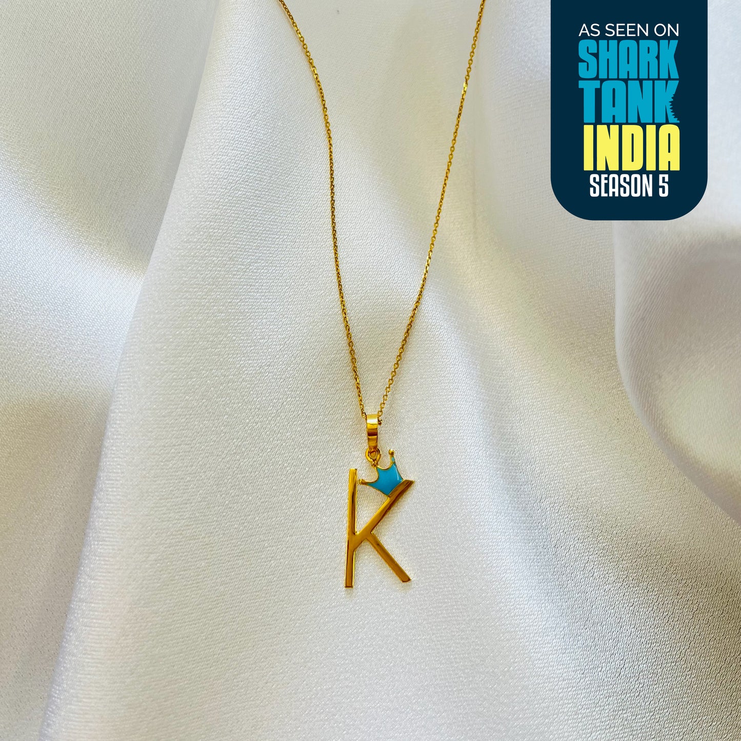 K Crown Silver Pendant with chain