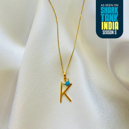 K Crown Silver Pendant with chain