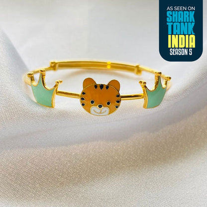 Tiger Crowns Silver Kada