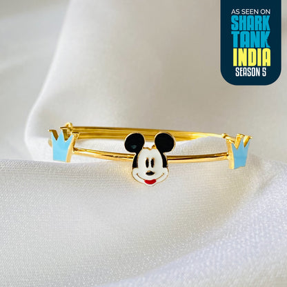 Mickey Crowns Silver Kada