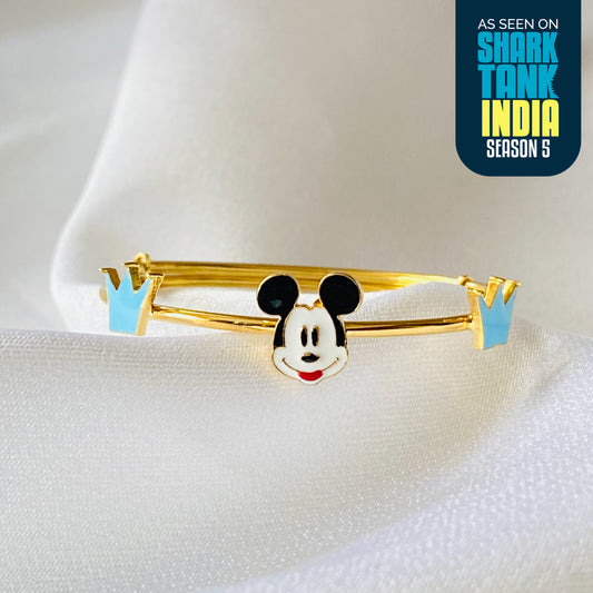 Mickey Crowns Silver Kada