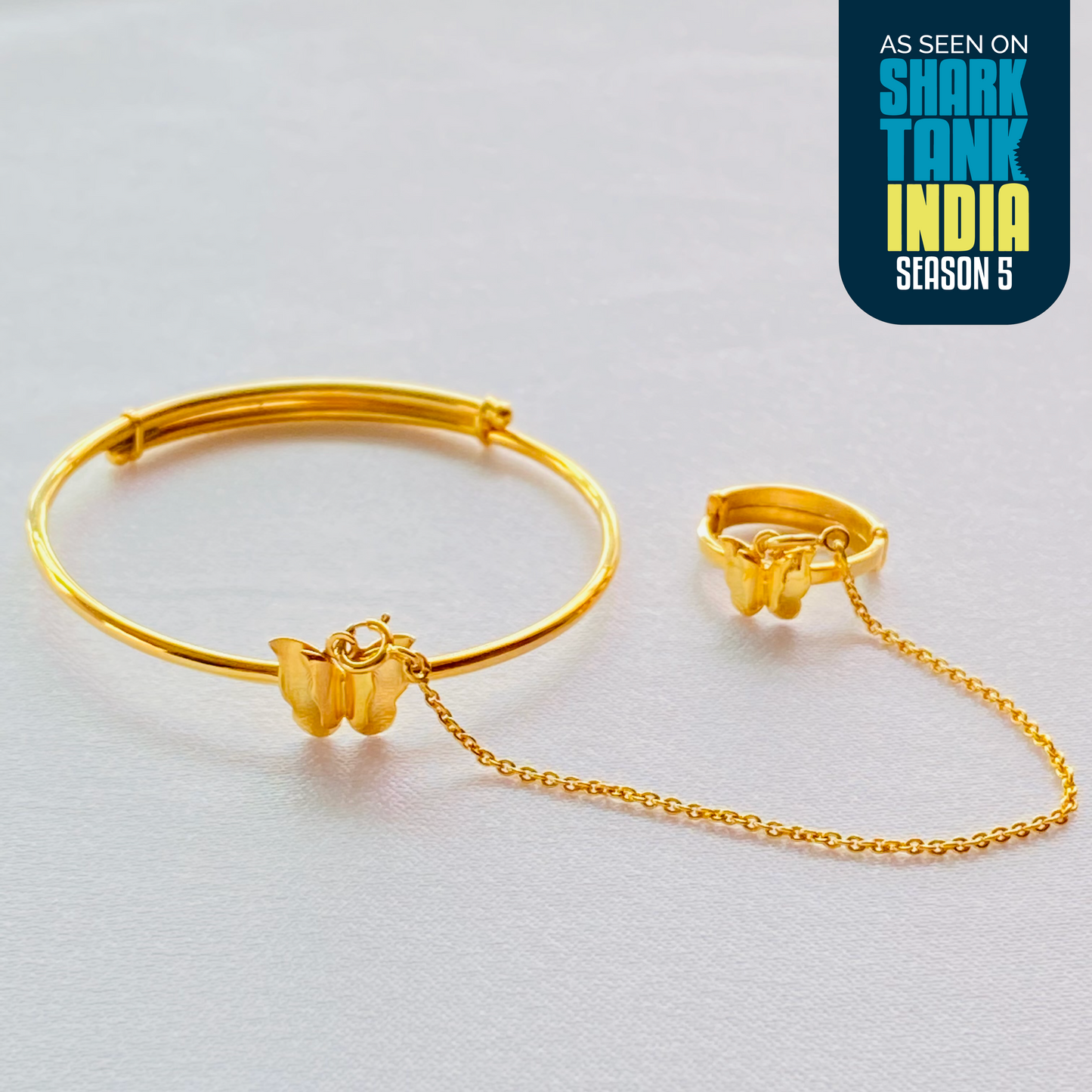 The Delicate Butterfly Silver Hathphool