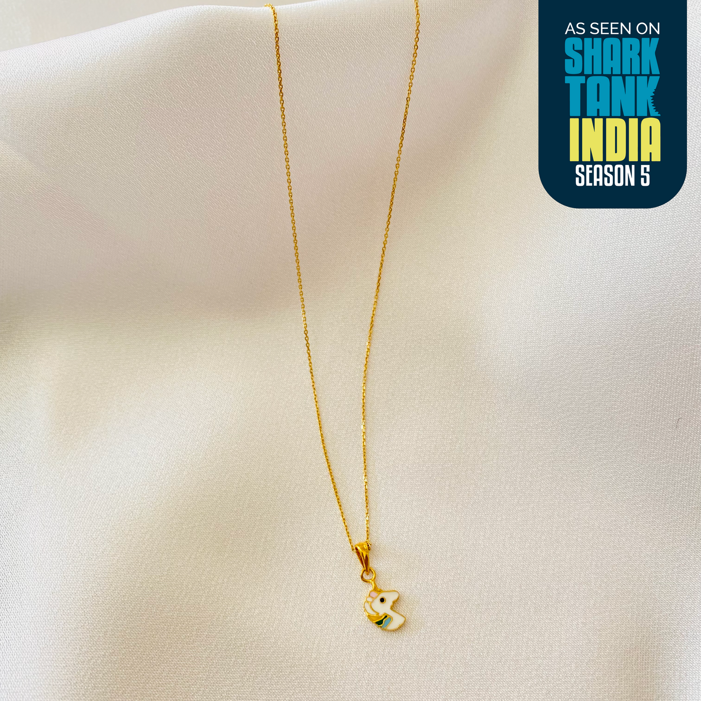 Unicorn Silver Pendant With Chain