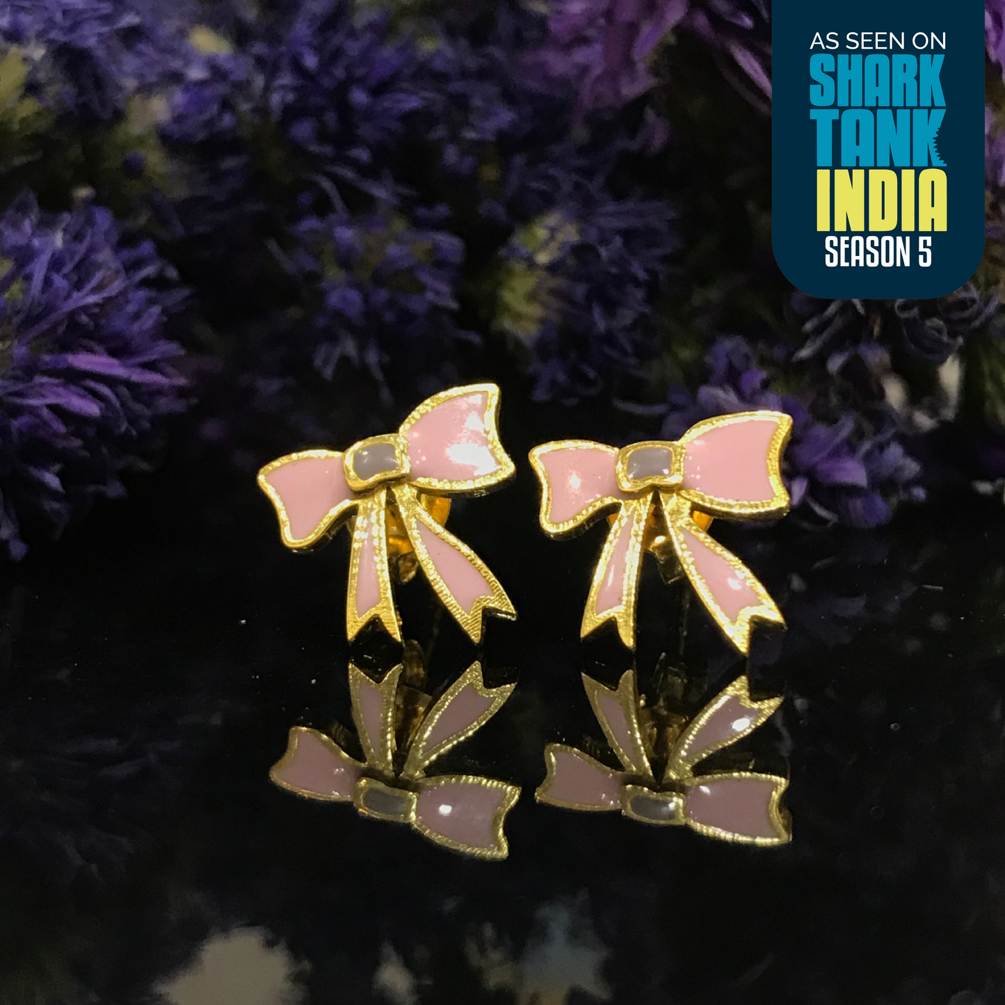 Winsome Bow Silver Earrings