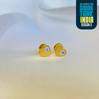 Magnificent Heart Silver Earrings