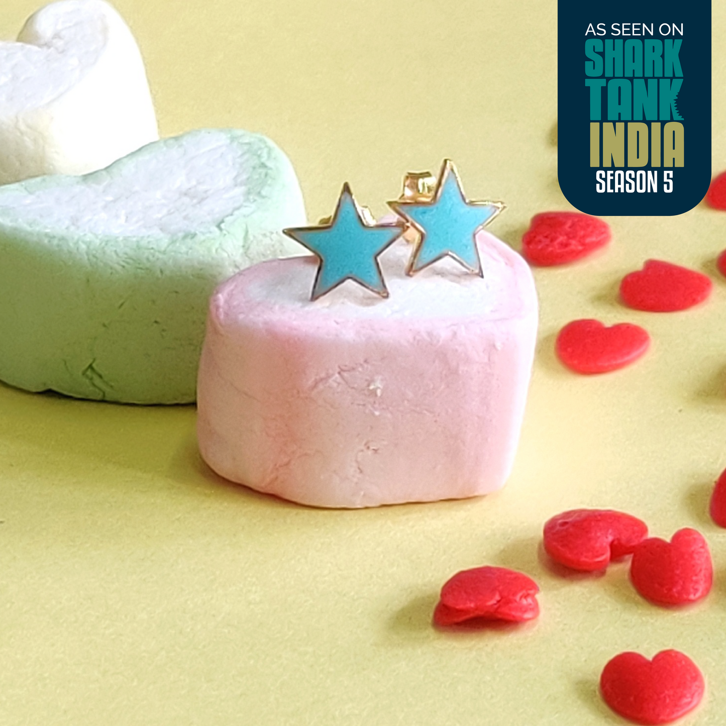 Glistening Star Silver Earrings