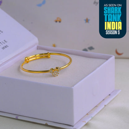 Minnie Diamond Silver Kada