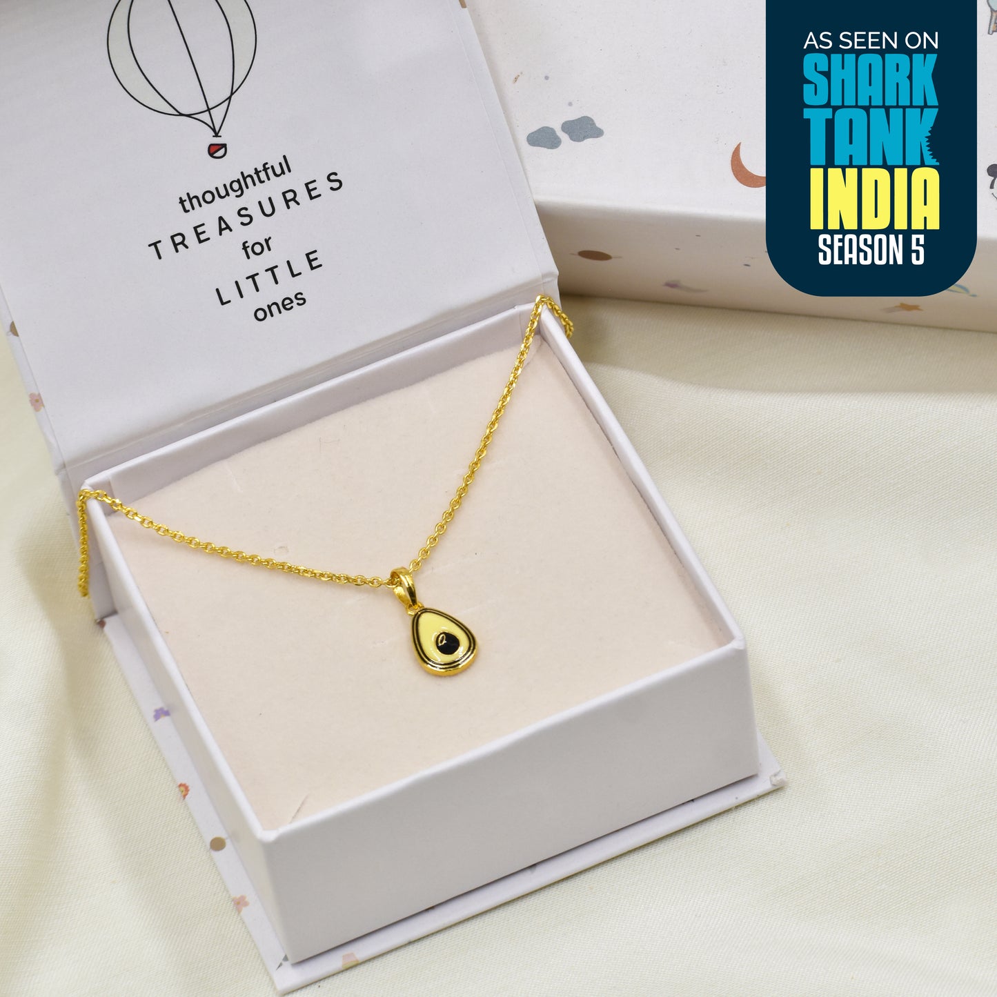 Avocado Silver Pendant With Chain