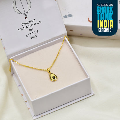 Avocado Silver Pendant With Chain