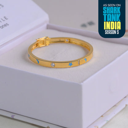 Blue Heart Diamond Cartier Silver Kada