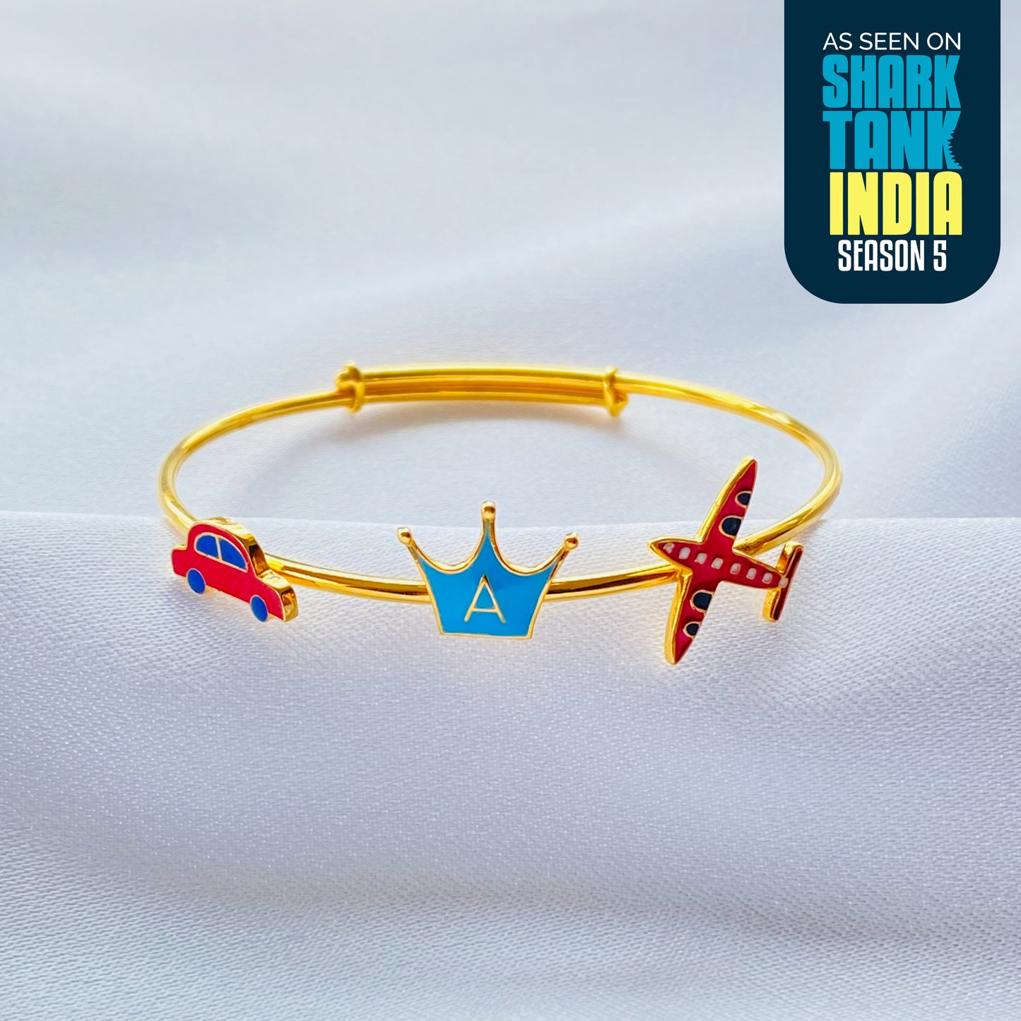 Car Crown Airplane Silver Kada