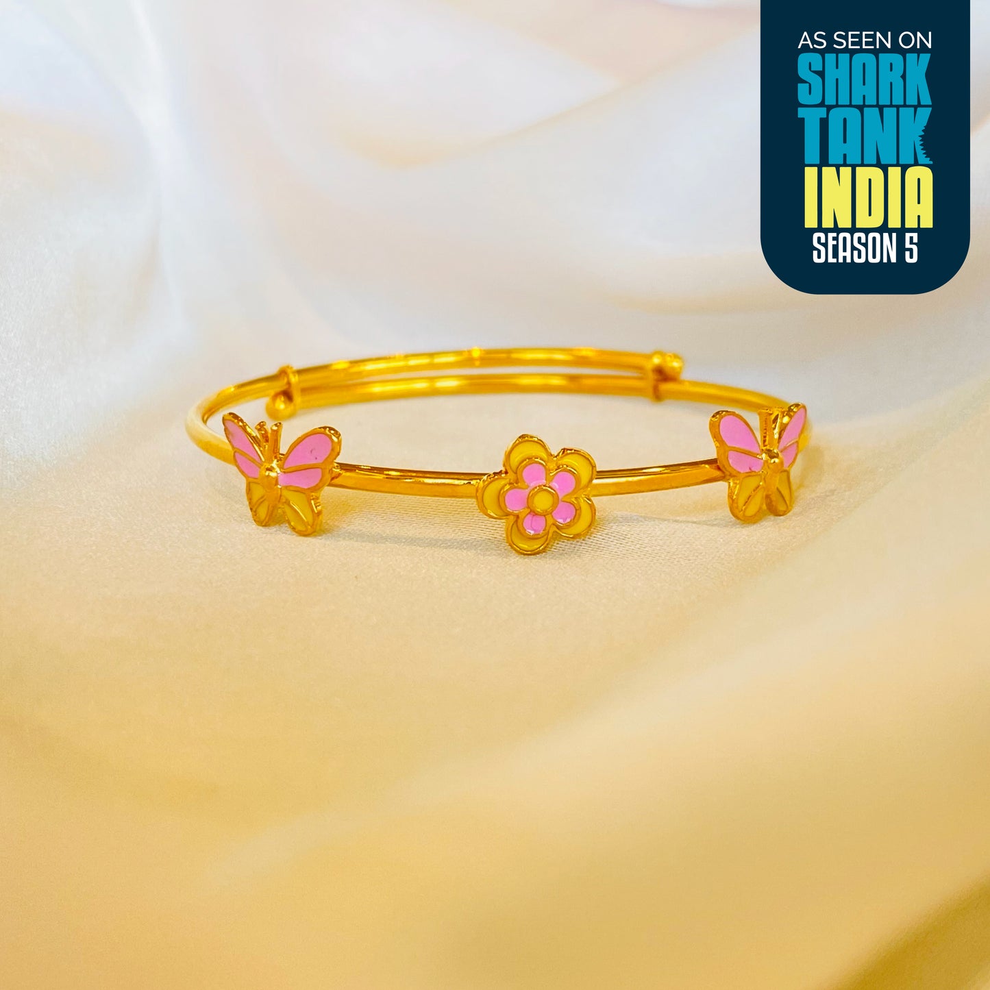 The Elegant Garden Silver Kada