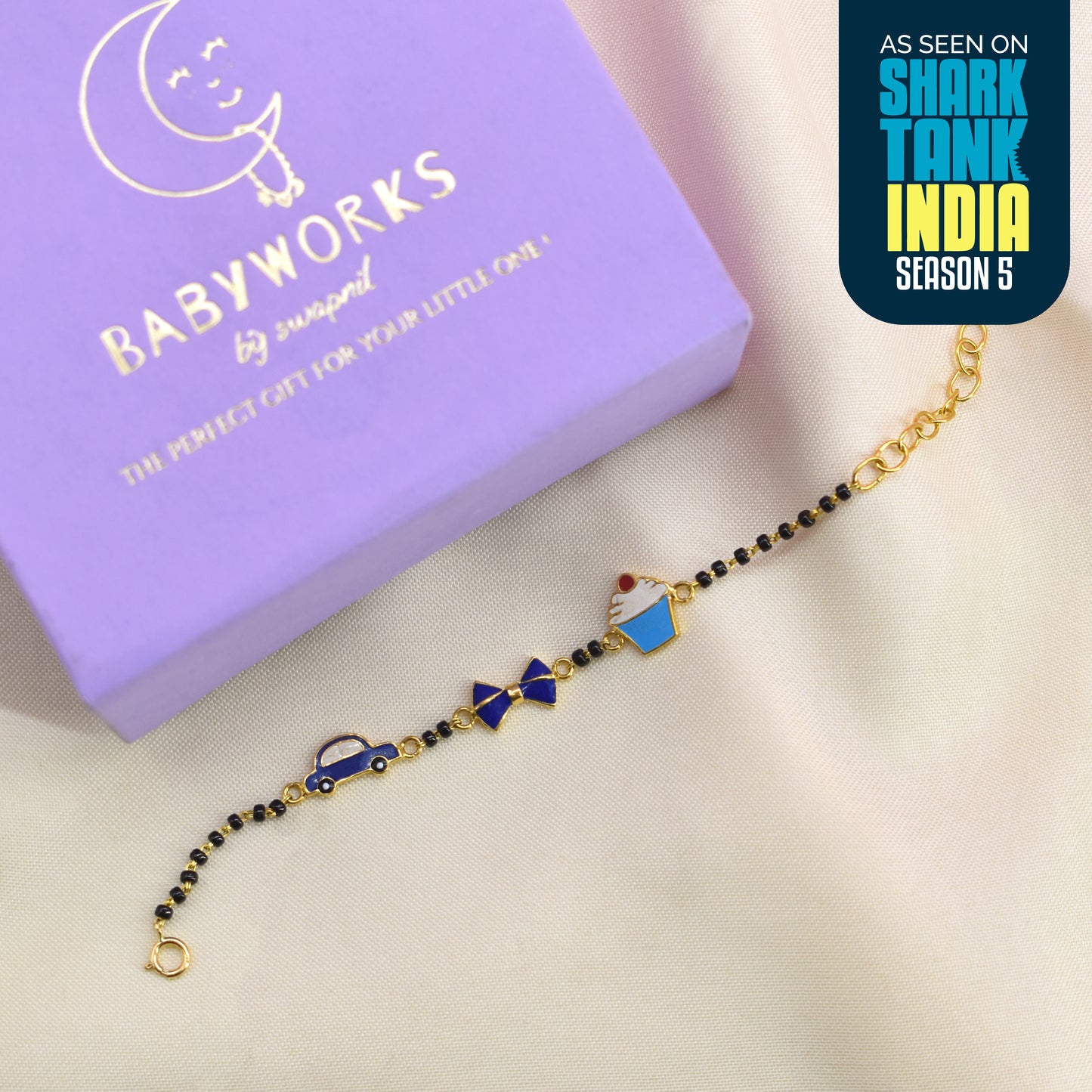 Car Bow Cupcake Silver Nazariya