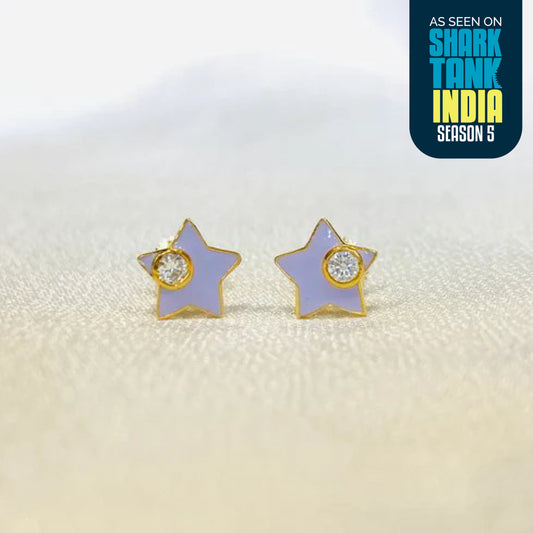 Shining Star Silver Earrings