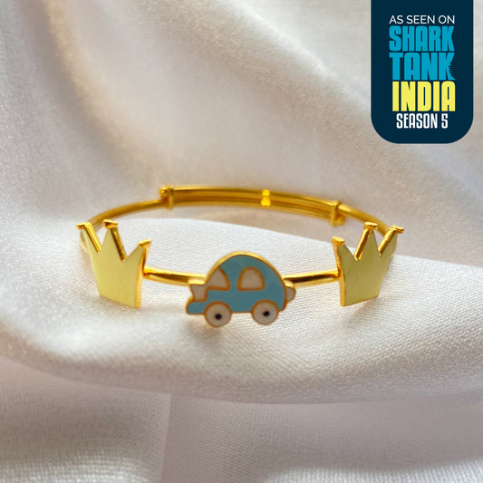 Crown Car Silver Kada