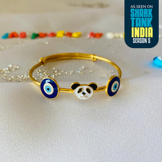 Cute Panda Silver Kada