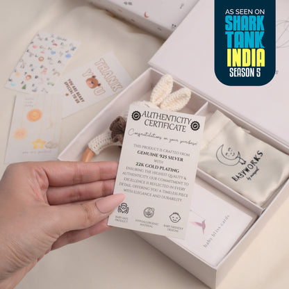 White Flower Silver Kada