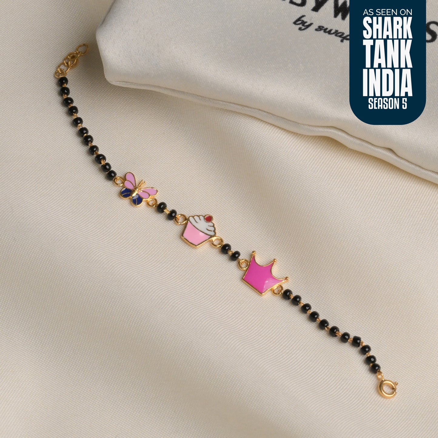 Butterfly Cupcake Crown Silver Nazariya Gift Box