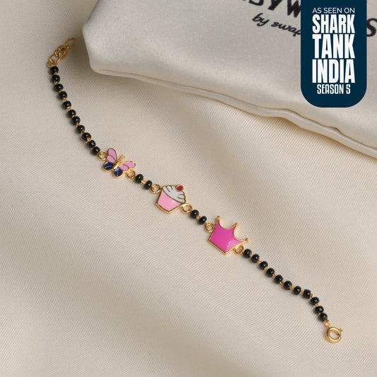 Butterfly Cupcake Crown Silver Nazariya Gift Box