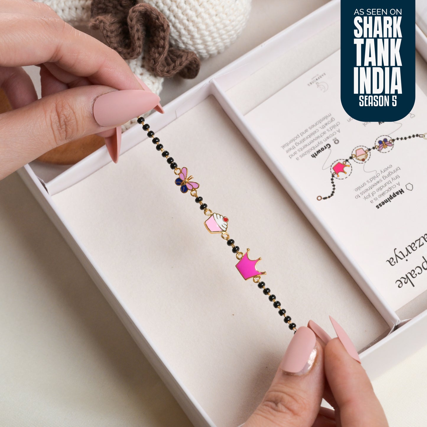 Butterfly Cupcake Crown Silver Nazariya Gift Box