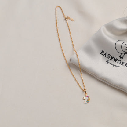 Unicorn Silver Pendant With Chain