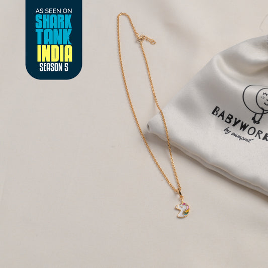 Unicorn Silver Pendant With Chain Gift Box