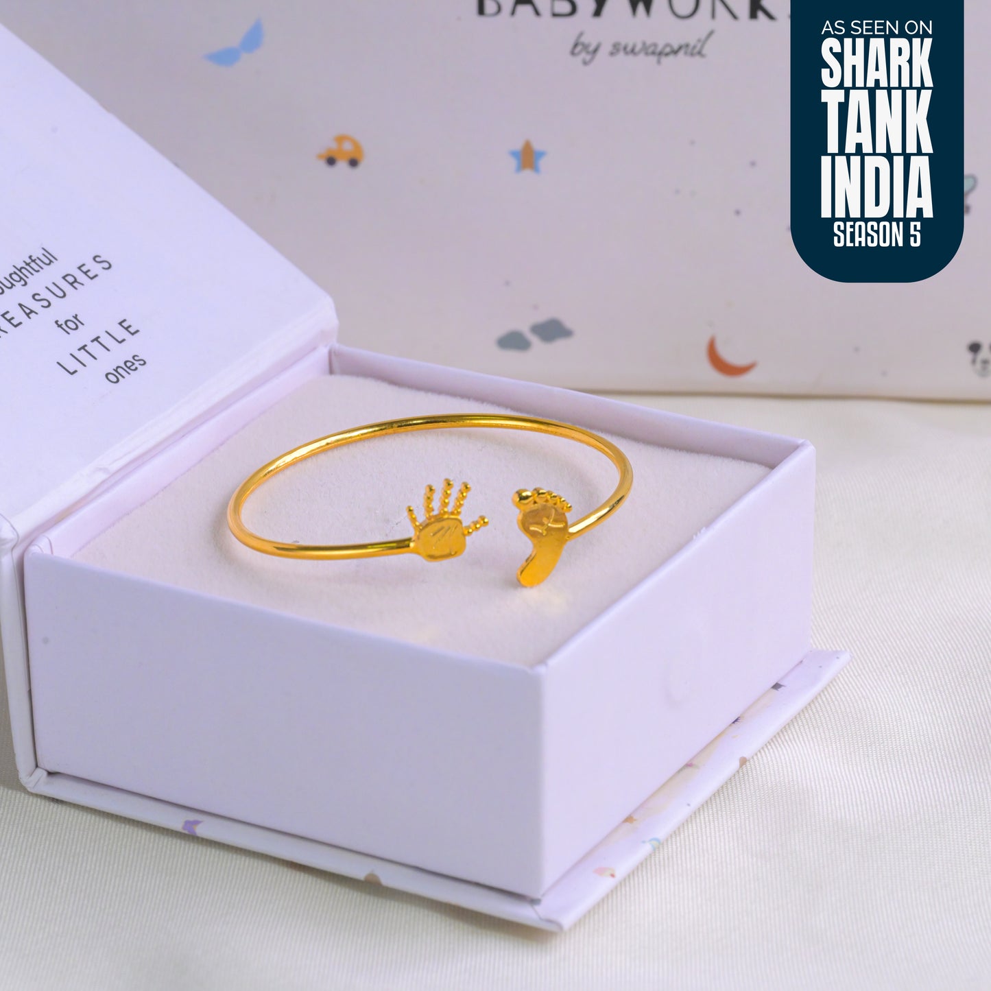 Baby Hand Feet Silver Kada