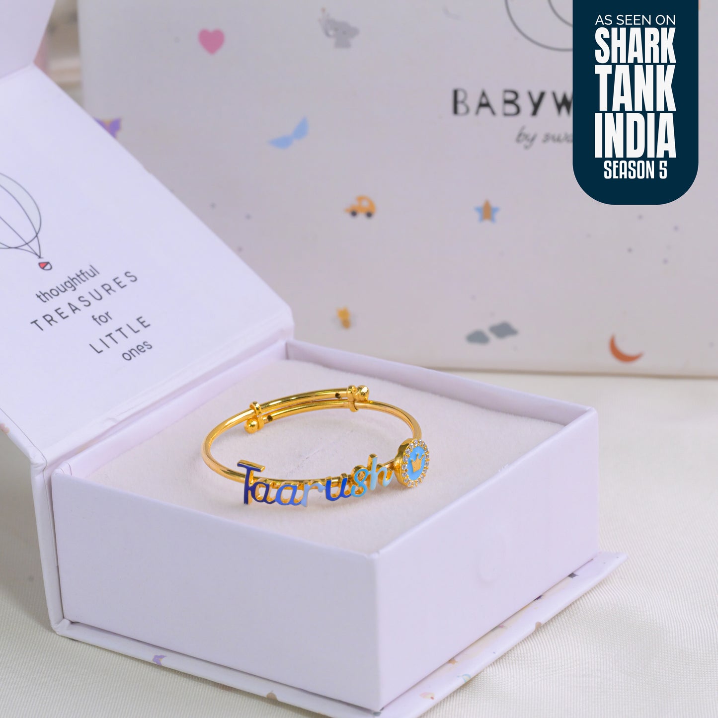 Personalized Name Crown Silver Kada