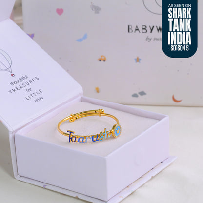 Personalized Name Crown Silver Kada