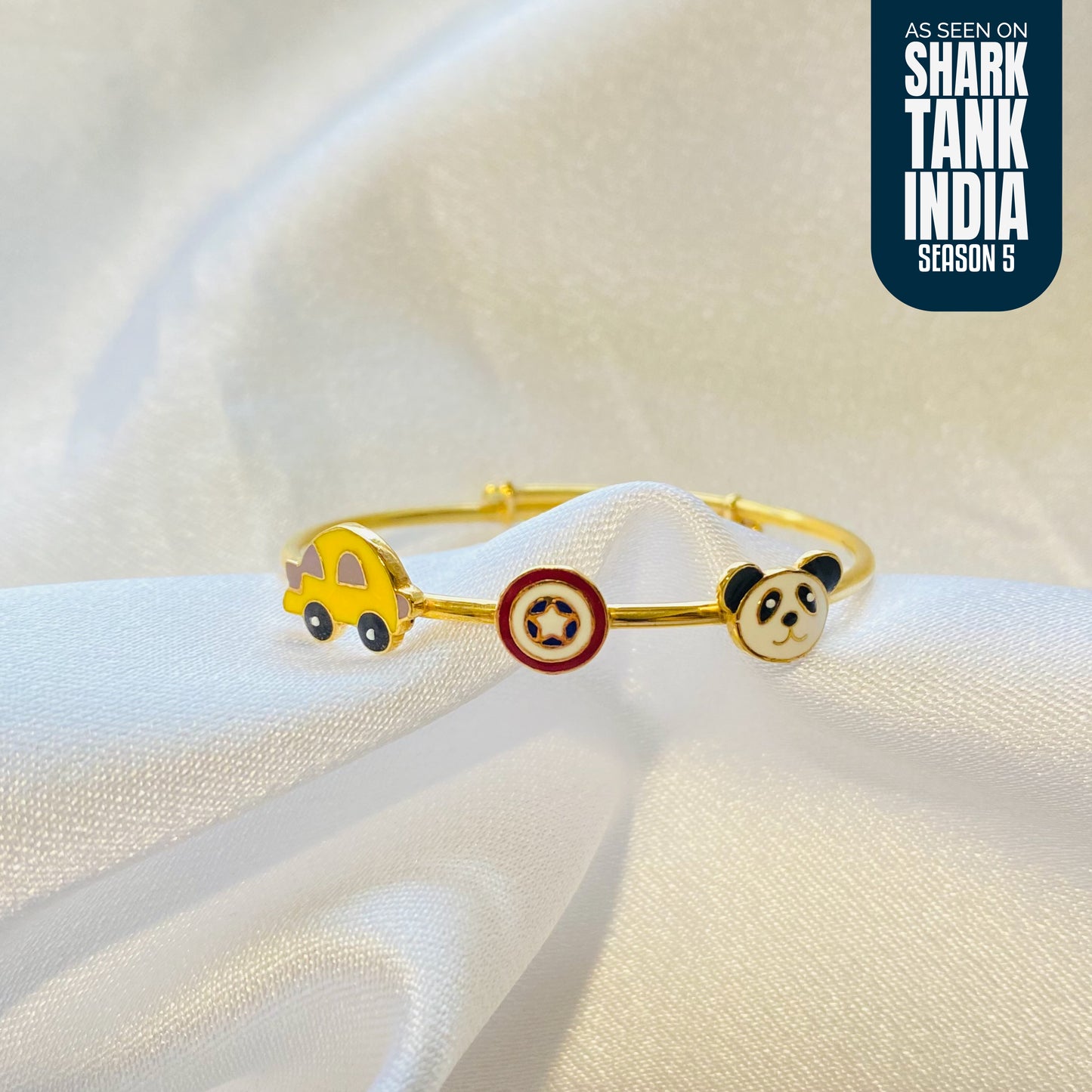 Captain America Panda Car Silver Kada
