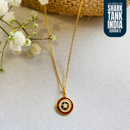 Captain America Silver Pendant With Chain