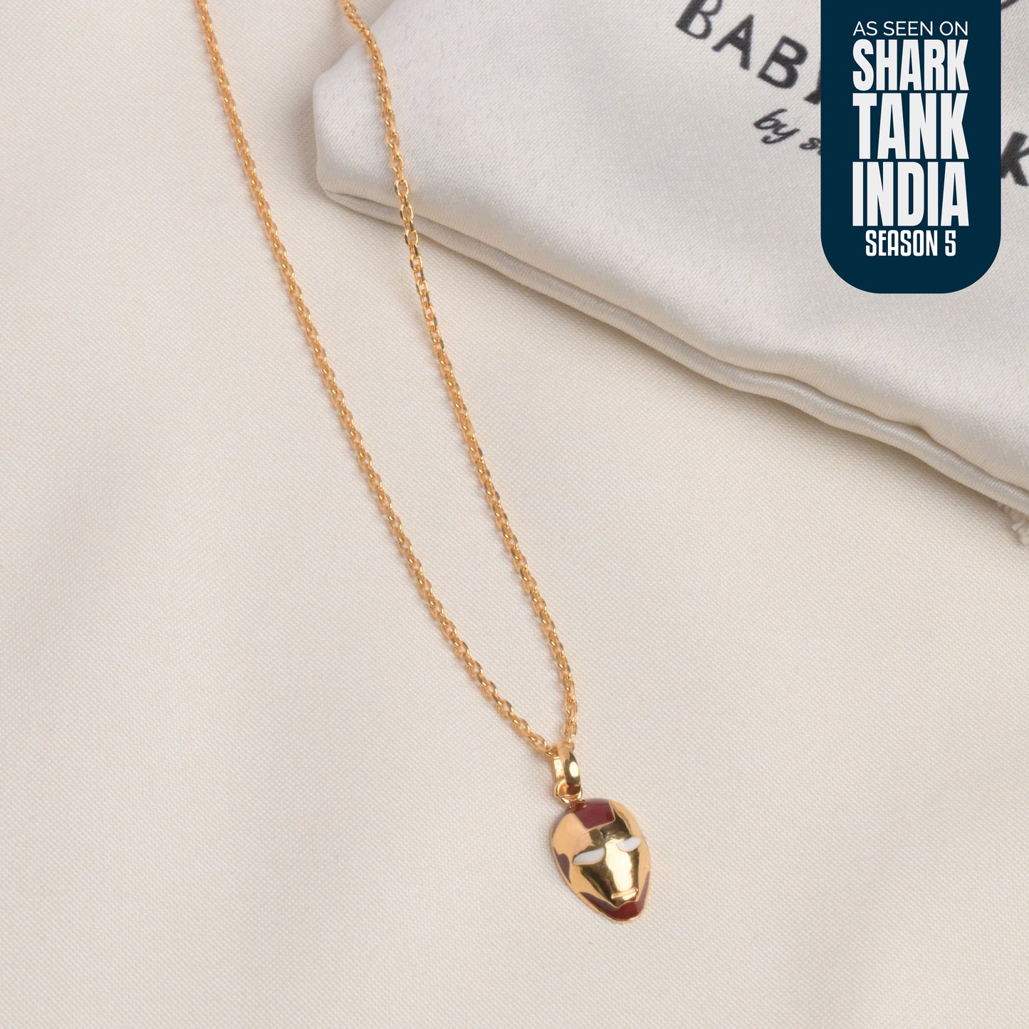 Ironman Silver Pendant With Chain