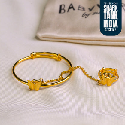 The Delicate Butterfly Silver Hathphool