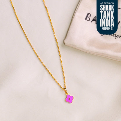 Clover Silver Pendant With Chain