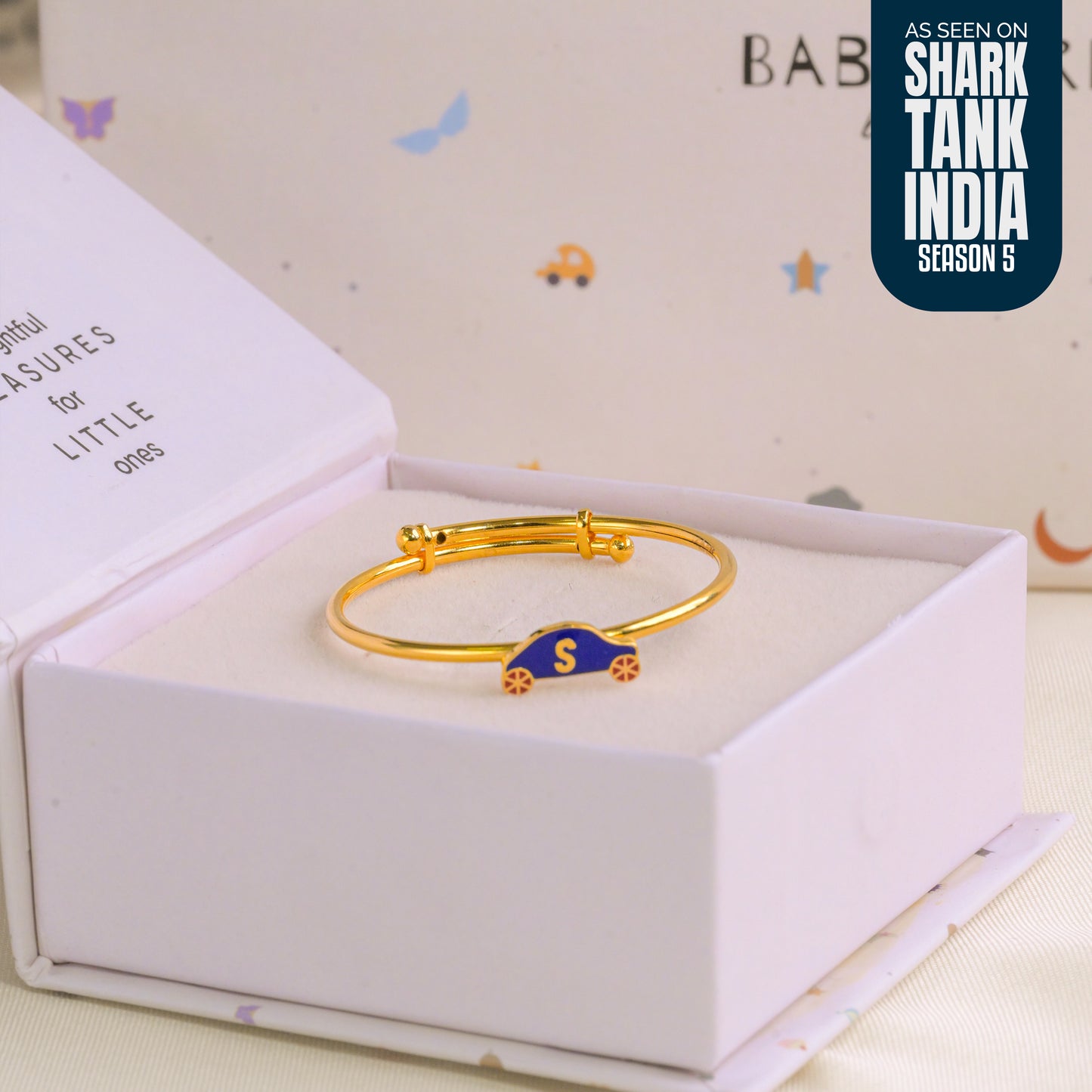 Personalized Initial Car Silver Kada