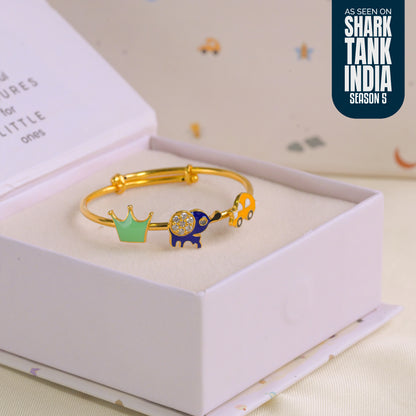 Crown Elephant Car Kada Silver