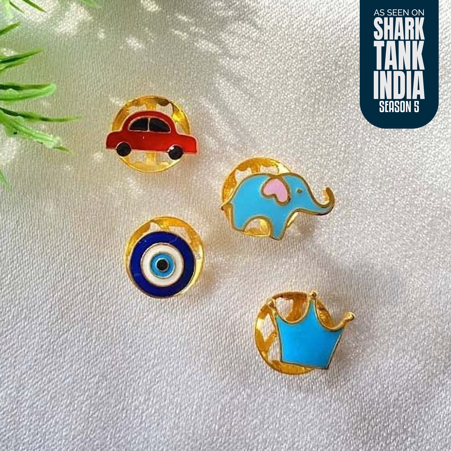 Royal Boy Kurta Silver Buttons Set
