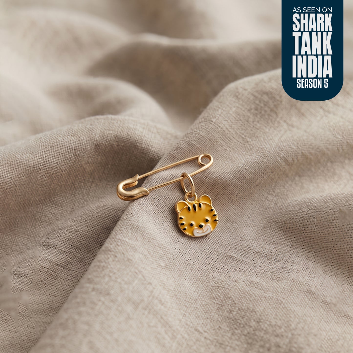 Tiger Silver Lapel Pin