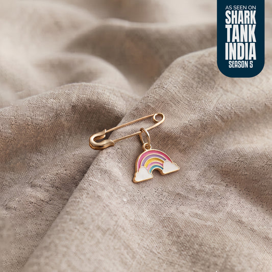 Rainbow Silver Lapel Pin