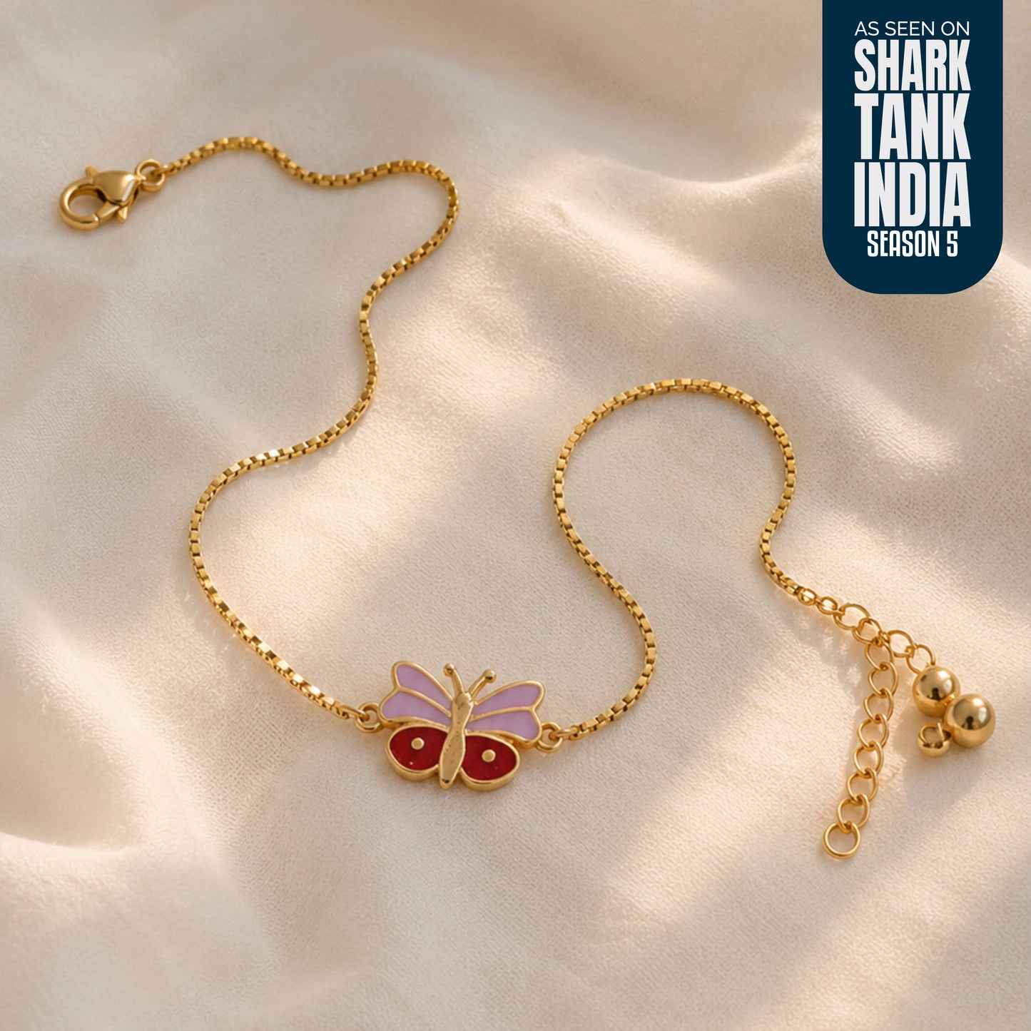 Butterfly Silver Anklet