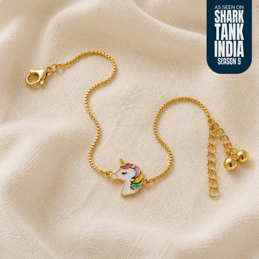 Unicorn Silver Anklet