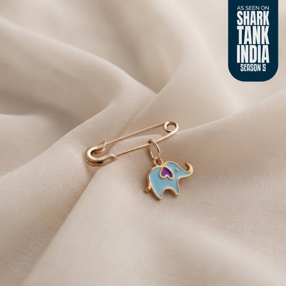 Elephant Silver Lapel Pin