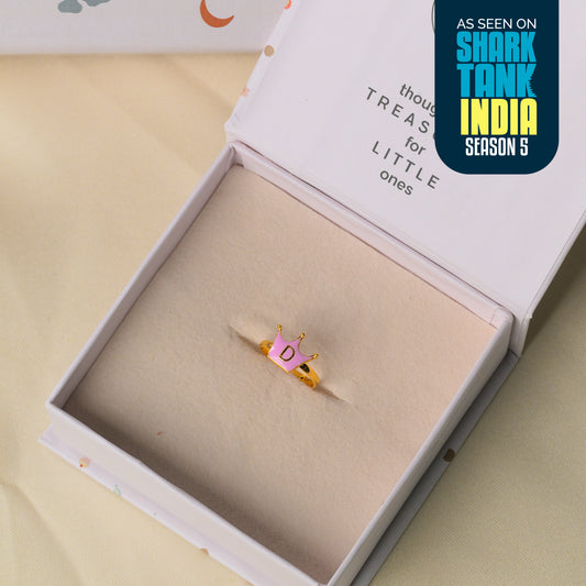 Personalized letter Silver Ring