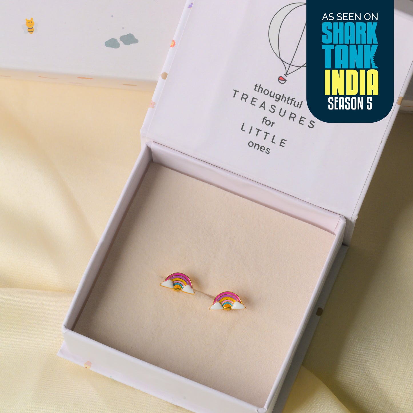 Colorful Rainbow Silver Earrings