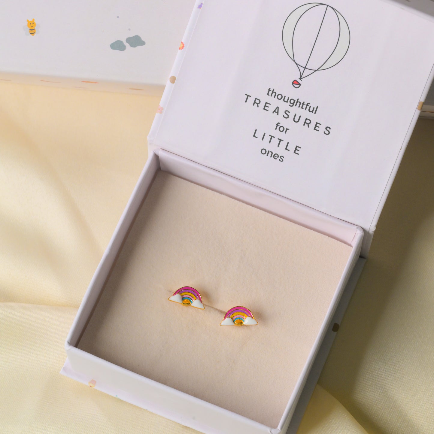 Colorful Rainbow Silver Earrings